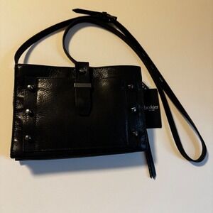 Botkier Warren City Crossbody‎ Bag Black Leather NWT Studded Purse $228
